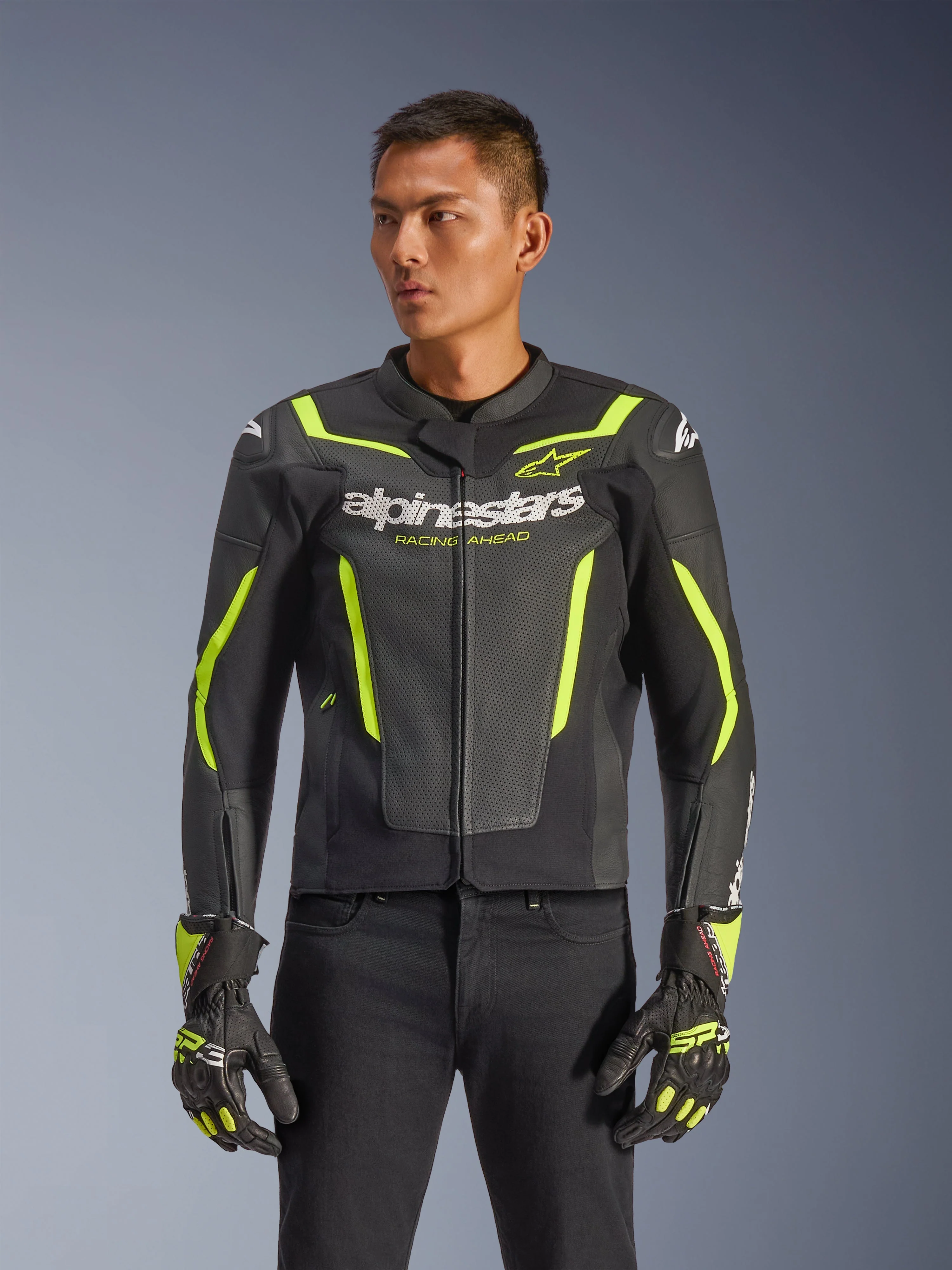 Jaqueta De Couro GP Force V2 Air